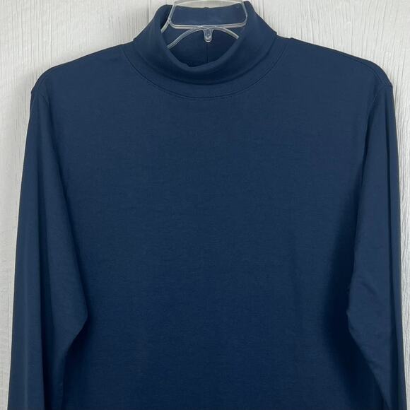 UTOPIA Wear turtleneck men’s size XXL , 2XL cotton poly blend  Navy Blue - Picture 2 of 5